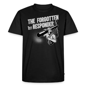 Réseau électrique électrique haute tension - T-shirt Premium bio Homme - noir - Devant - Nico (187cm)