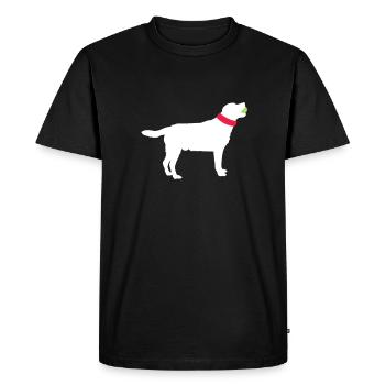 Labrador Dog Dogs Dog Breed Cadeau - T-shirt Premium bio Homme - noir - Devant - Nico (187cm)