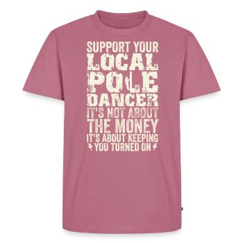 Réseau électrique électrique haute tension - T-shirt Premium bio Homme - mauve - Devant - Nico (187cm)