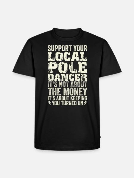 Hochspannungselektriker Stromnetz - Männer Premium Bio T-Shirt - Schwarz