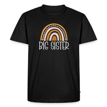 Grande sœur - T-shirt Premium bio Homme - noir - Devant - Nico (187cm)