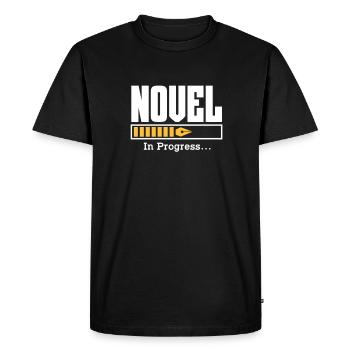Auteur - T-shirt Premium bio Homme - noir - Devant - Nico (187cm)