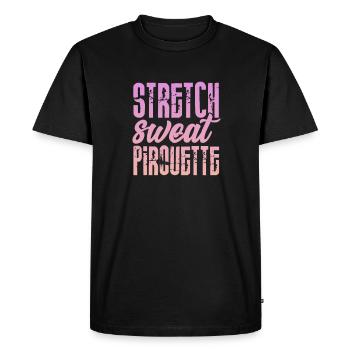 Ballet Ballerine Ballet Danseuse Danse Cadeau - T-shirt Premium bio Homme - noir - Devant - Nico (187cm)