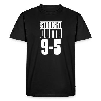 Pension de retraite Pension de pensionné Cadeau de pension de pensionné - T-shirt Premium bio Homme - noir - Devant - Nico (187cm)
