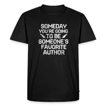 Auteur - T-shirt Premium bio Homme - noir - Devant - Nico (187cm)