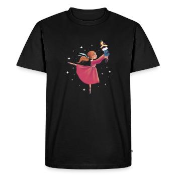 Ballet Ballerine Ballet Danseuse Danse Cadeau - T-shirt Premium bio Homme - noir - Devant - Nico (187cm)
