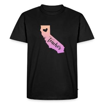 Californie - T-shirt Premium bio Homme - noir - Devant - Nico (187cm)
