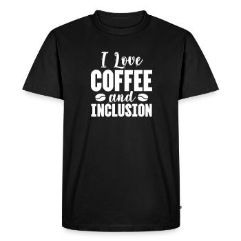 Coffee Caffeine Espresso Barista Gift - Men's Premium Organic T-Shirt - black - Front - Nico (187cm)