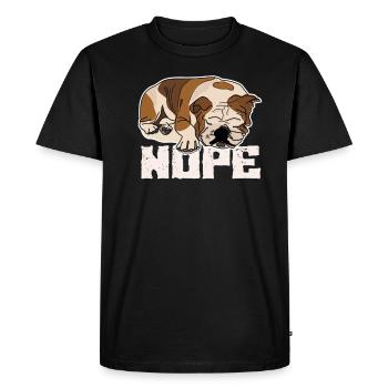 Deutsch Bulldog - Men's Premium Organic T-Shirt - black - Front - Nico (187cm)