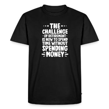 Pension de retraite Pension de pensionné Cadeau de pension de pensionné - T-shirt Premium bio Homme - noir - Devant - Nico (187cm)