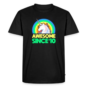 2010 13e anniversaire adolescent 13 ans cadeau - T-shirt Premium bio Homme - noir - Devant - Nico (187cm)