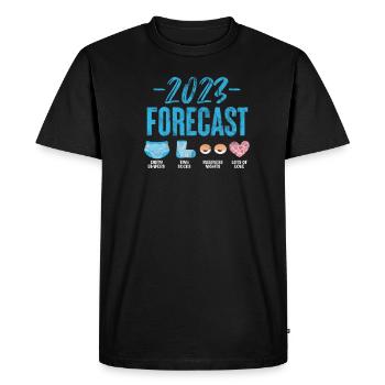 Pregnancy - Men's Premium Organic T-Shirt - black - Front - Nico (187cm)