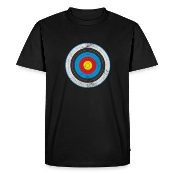 Archery Archer Bow Arrow Gift - Men's Premium Organic T-Shirt - black - Front - Nico (187cm)