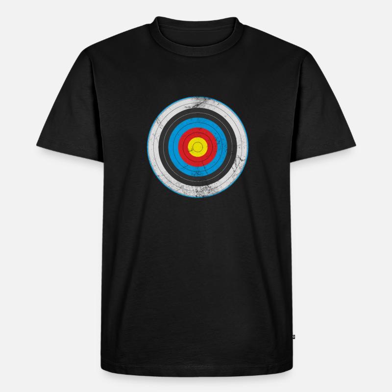 Bogenschiessen Bogenschütze Bogen Pfeil Geschenk - Männer Premium Bio T-Shirt - Schwarz
