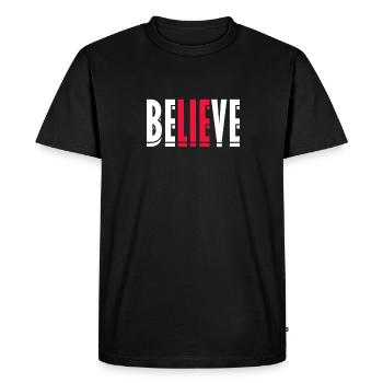Atheist - Men's Premium Organic T-Shirt - black - Front - Nico (187cm)