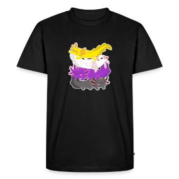Axolotl - T-shirt Premium bio Homme - noir - Devant - Nico (187cm)