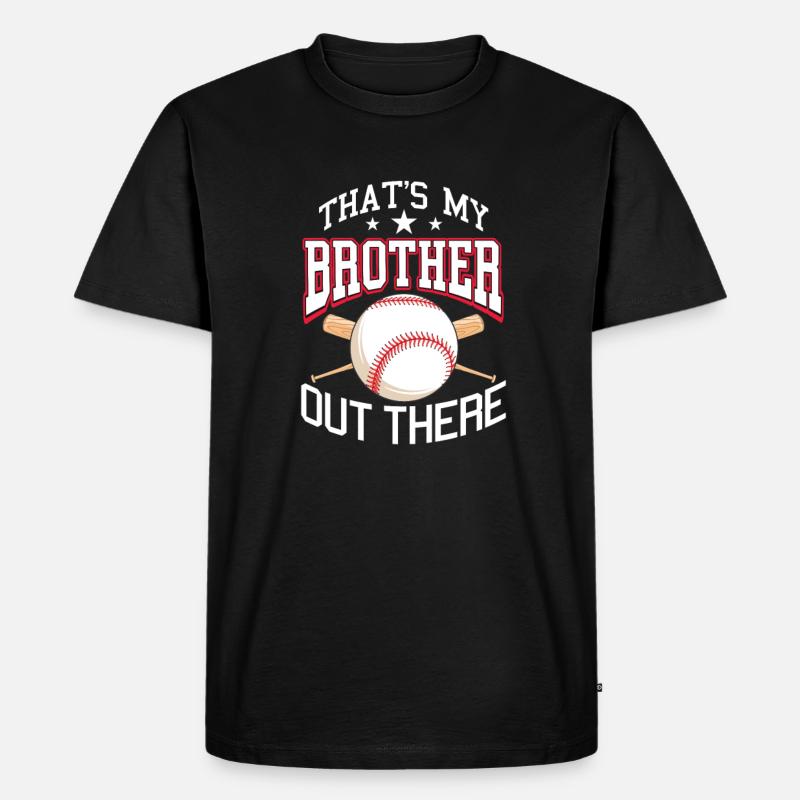 Baseball Schwester - Männer Premium Bio T-Shirt - Schwarz
