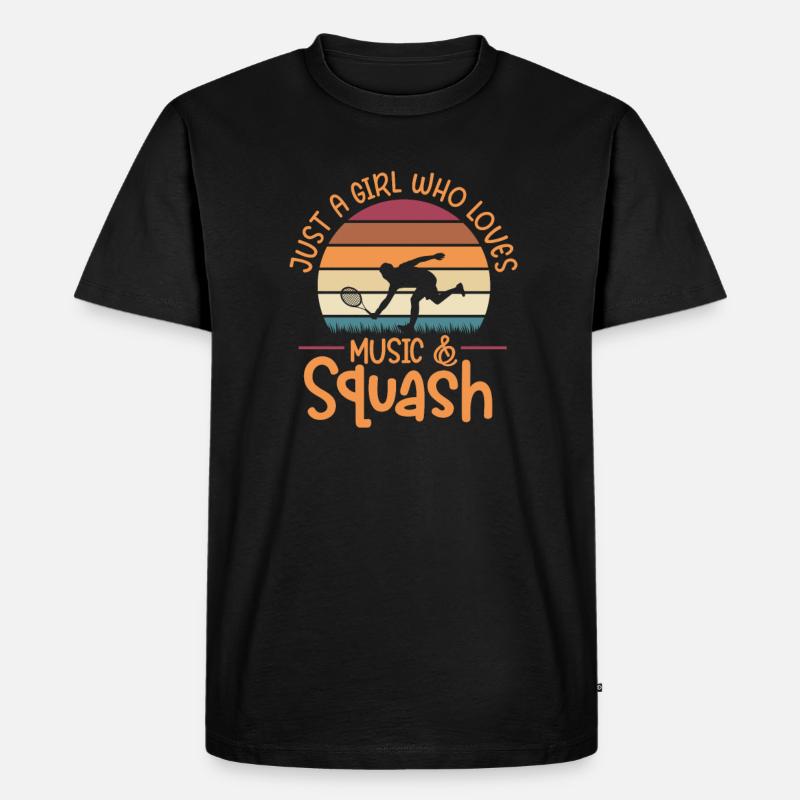 Squash - Männer Premium Bio T-Shirt - Schwarz