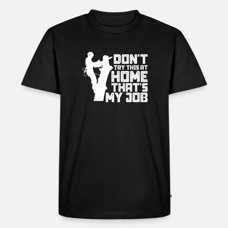 Baumpfleger - Männer Premium Bio T-Shirt - Schwarz