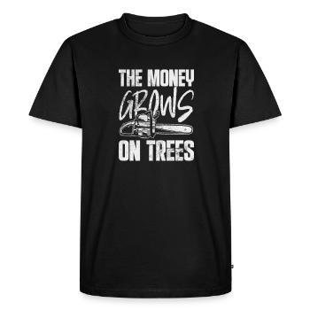Arboriculteur grimpeur Arboriculteur Cadeau - T-shirt Premium bio Homme - noir - Devant - Nico (187cm)