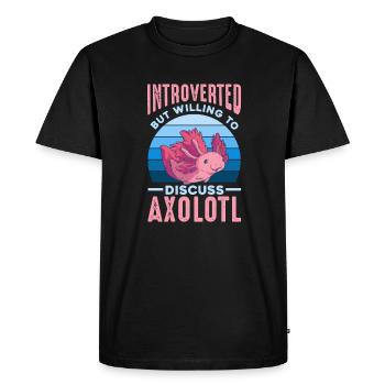 Axolotl - T-shirt Premium bio Homme - noir - Devant - Nico (187cm)