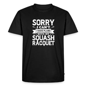 Squash - Men's Premium Organic T-Shirt - black - Front - Nico (187cm)