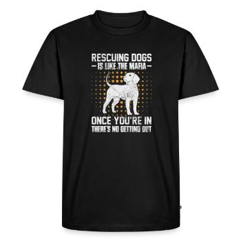 Animal Rescue Animal Rights Animal Love Pet Gift - T-shirt Premium bio Homme - noir - Devant - Nico (187cm)