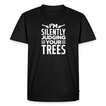 Arborists - Men's Premium Organic T-Shirt - black - Front - Nico (187cm)