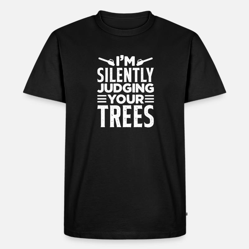Baumpfleger - Männer Premium Bio T-Shirt - Schwarz