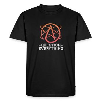 Athéisme athée Anti Religion Dieu Don - T-shirt Premium bio Homme - noir - Devant - Nico (187cm)