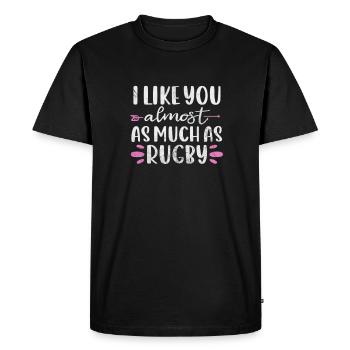Rugby Club Rugbyteam Football Sport Cadeau - T-shirt Premium bio Homme - noir - Devant - Nico (187cm)