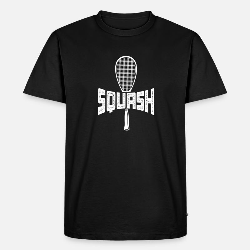 Squash - Männer Premium Bio T-Shirt - Schwarz