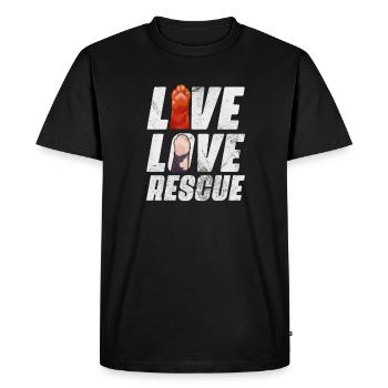 Animal Rescue Animal Rights Animal Love Pet Gift - T-shirt Premium bio Homme - noir - Devant - Nico (187cm)