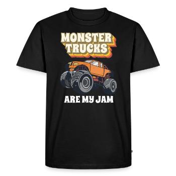 Monster Trucks Are My Jam Monster Truck Show - Men's Premium Organic T-Shirt - black - Front - Nico (187cm)