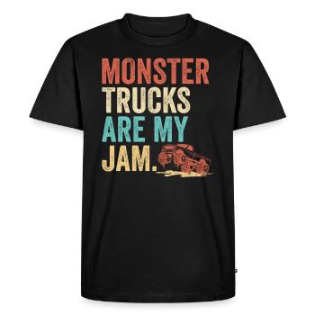 Monster Trucks Are My Jam Monster Truck Show - Men's Premium Organic T-Shirt - black - Front - Nico (187cm)