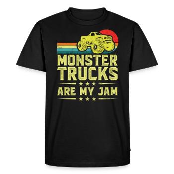 Monster Trucks Are My Jam Monster Truck Show - Men's Premium Organic T-Shirt - black - Front - Nico (187cm)