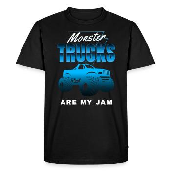 Monster Trucks Are My Jam Monster Truck Show - Men's Premium Organic T-Shirt - black - Front - Nico (187cm)