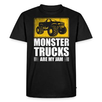 Monster Trucks Are My Jam Monster Truck Show - Men's Premium Organic T-Shirt - black - Front - Nico (187cm)