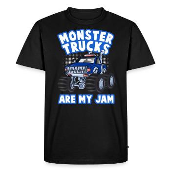Monster Trucks Are My Jam Monster Truck Show - Men's Premium Organic T-Shirt - black - Front - Nico (187cm)