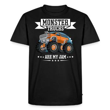 Monster Trucks Are My Jam Monster Truck Show - Men's Premium Organic T-Shirt - black - Front - Nico (187cm)