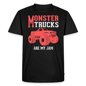 Monster Trucks Are My Jam Monster Truck Show - Men's Premium Organic T-Shirt - black - Front - Nico (187cm)