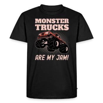 Monster Trucks Are My Jam Monster Truck Show - Men's Premium Organic T-Shirt - black - Front - Nico (187cm)
