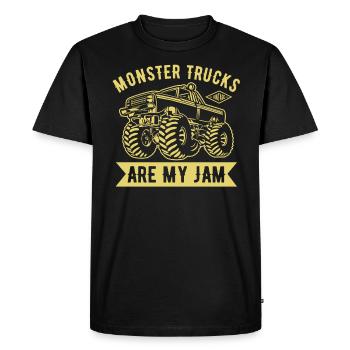Monster Trucks Are My Jam Monster Truck Show - Men's Premium Organic T-Shirt - black - Front - Nico (187cm)