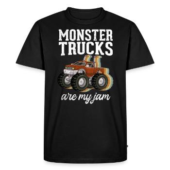 Monster Trucks Are My Jam Monster Truck Show - Men's Premium Organic T-Shirt - black - Front - Nico (187cm)
