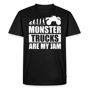 Monster Trucks Are My Jam Monster Truck Show - Men's Premium Organic T-Shirt - black - Front - Nico (187cm)
