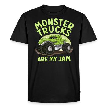 Monster Trucks Are My Jam Monster Truck Show - Men's Premium Organic T-Shirt - black - Front - Nico (187cm)