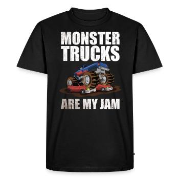 Monster Trucks Are My Jam Monster Truck Show - Men's Premium Organic T-Shirt - black - Front - Nico (187cm)