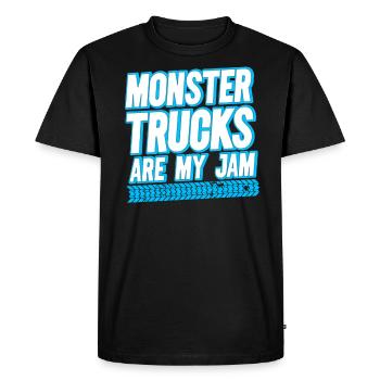 Monster Trucks Are My Jam Monster Truck Show - Men's Premium Organic T-Shirt - black - Front - Nico (187cm)
