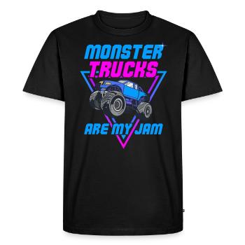 Monster Trucks Are My Jam Monster Truck Show - Men's Premium Organic T-Shirt - black - Front - Nico (187cm)