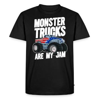 Monster Trucks Are My Jam Monster Truck Show - Men's Premium Organic T-Shirt - black - Front - Nico (187cm)